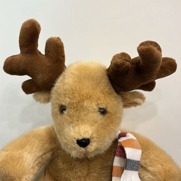 Hudson Bay Company Vintage Reindeer Hudson Bay Scarf Stuffed Toy 14” RARE - Picture 2 of 7